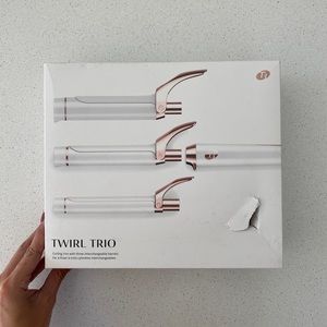 T3 Twirl Trio Curling Iron Set - White and Rose Gold